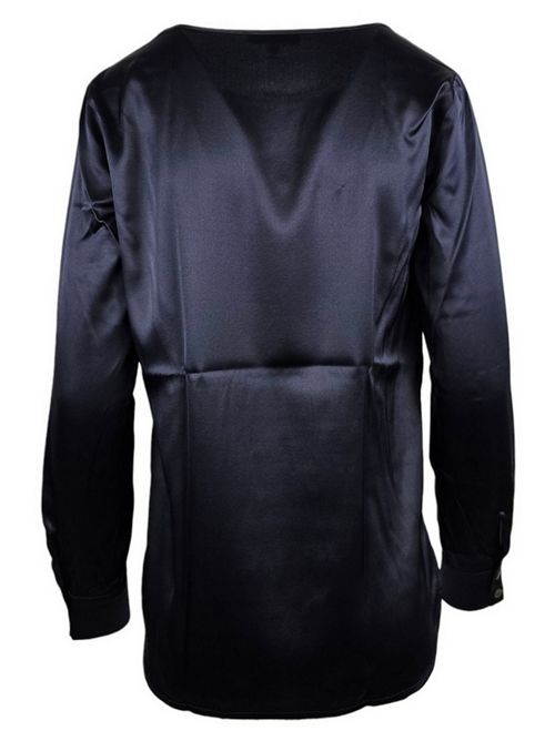 camicia donna girocollo raso blu Camicetta Snob | 555-31420146
